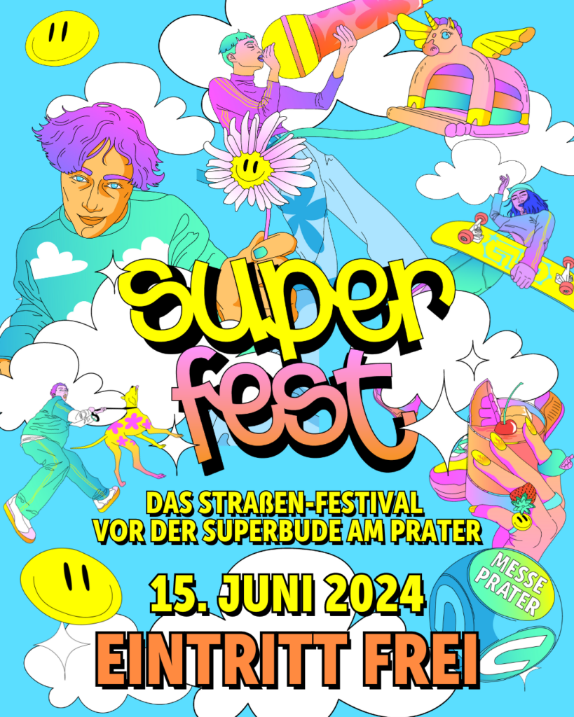 Gikk präsentiert: Das SUPERFEST 2024 – Das 1-tägige Festival der Superbude am Prater